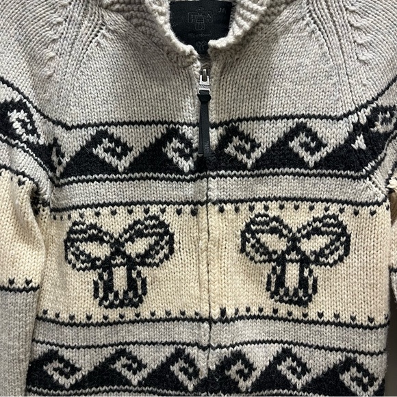 Aritzia TNA Lambswool Cowichan Zipper Cardigan - Picture 5 of 10